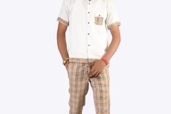 Products: Checkered Smart Casual Short Sleeves Shirt White and Brown 