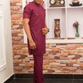 Products: Senator Kaftan Wine with Gold Star Design