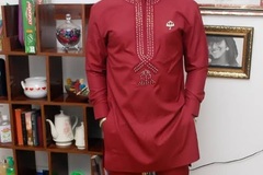 Products: Bedazzled Red Senator African Men's Wear