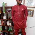 Products: Bedazzled Red Senator African Men's Wear