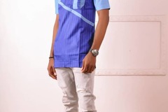 Products: 2-Shade Blue African Men's Top
